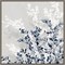 Blue Spring I by Isabelle Z 22-in. W x 22-in. H. Canvas Wall Art Print Framed in Grey